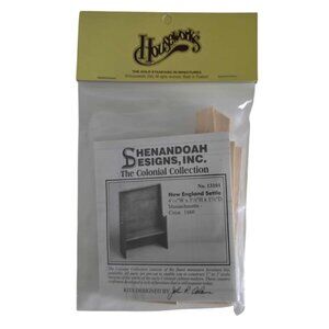 NWT The Colonial Collection New England Settle Dollhouse Miniature Kit